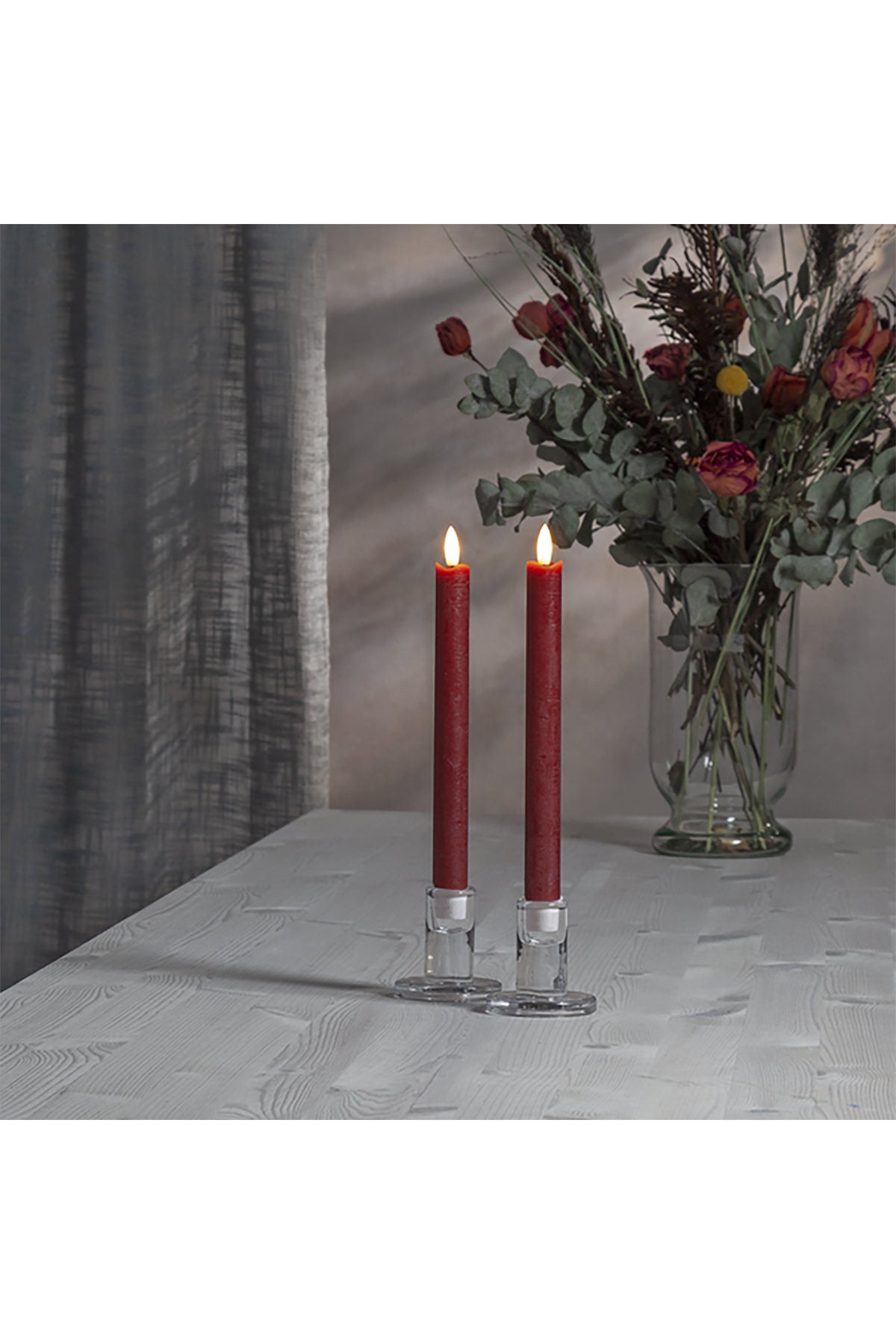 LED Kerze Antique | Batteriebetrieb mit Timer