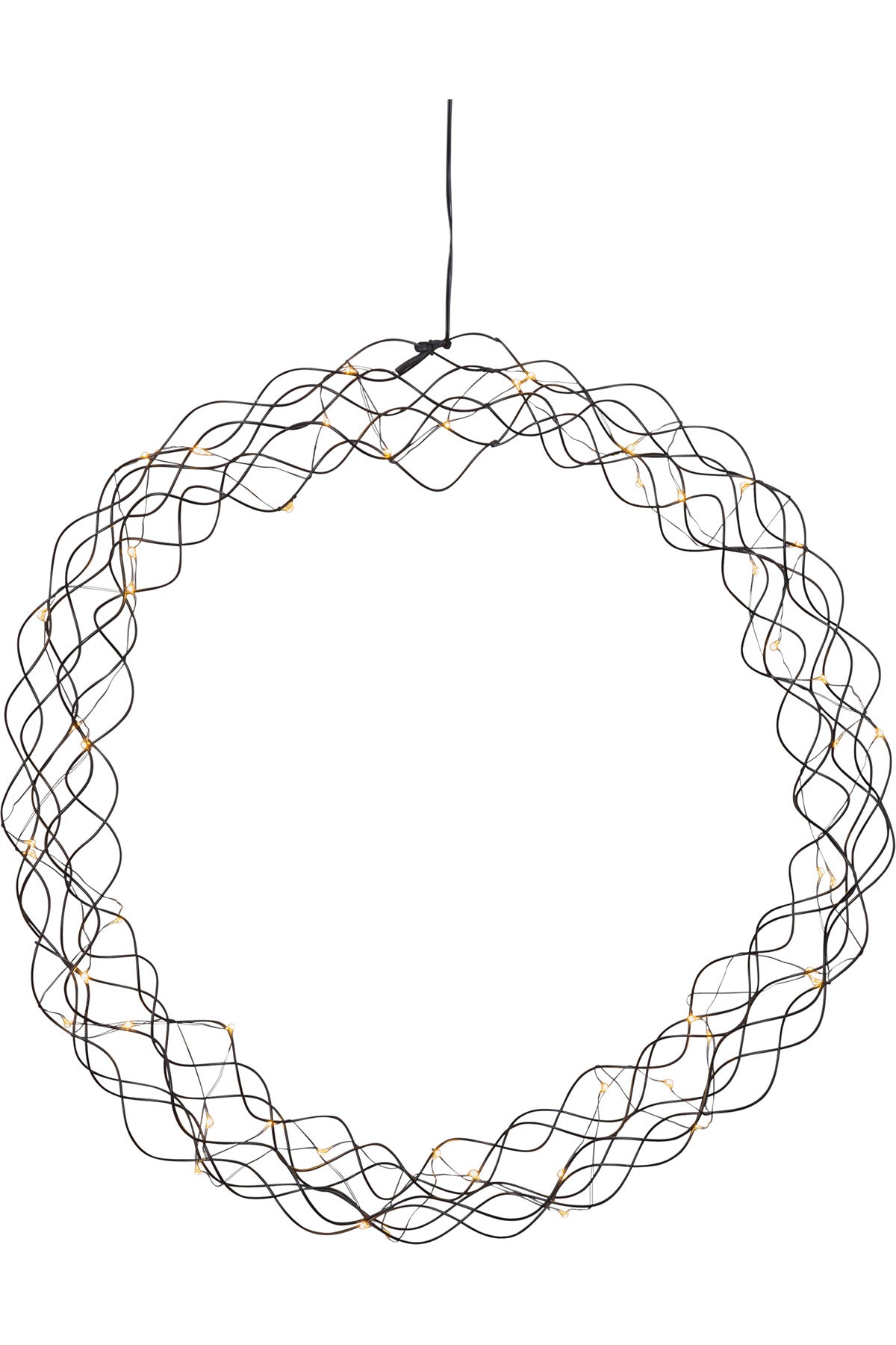 Kranz Curly, schwarz