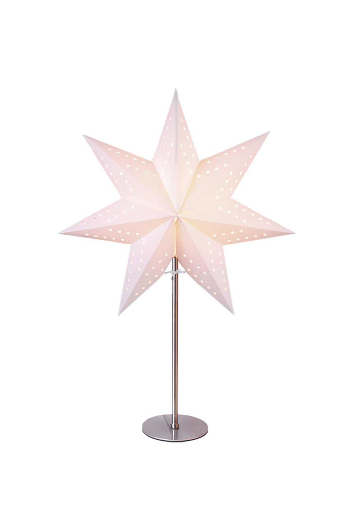 Sternlampe Bobo Metall, weiß | 51 cm