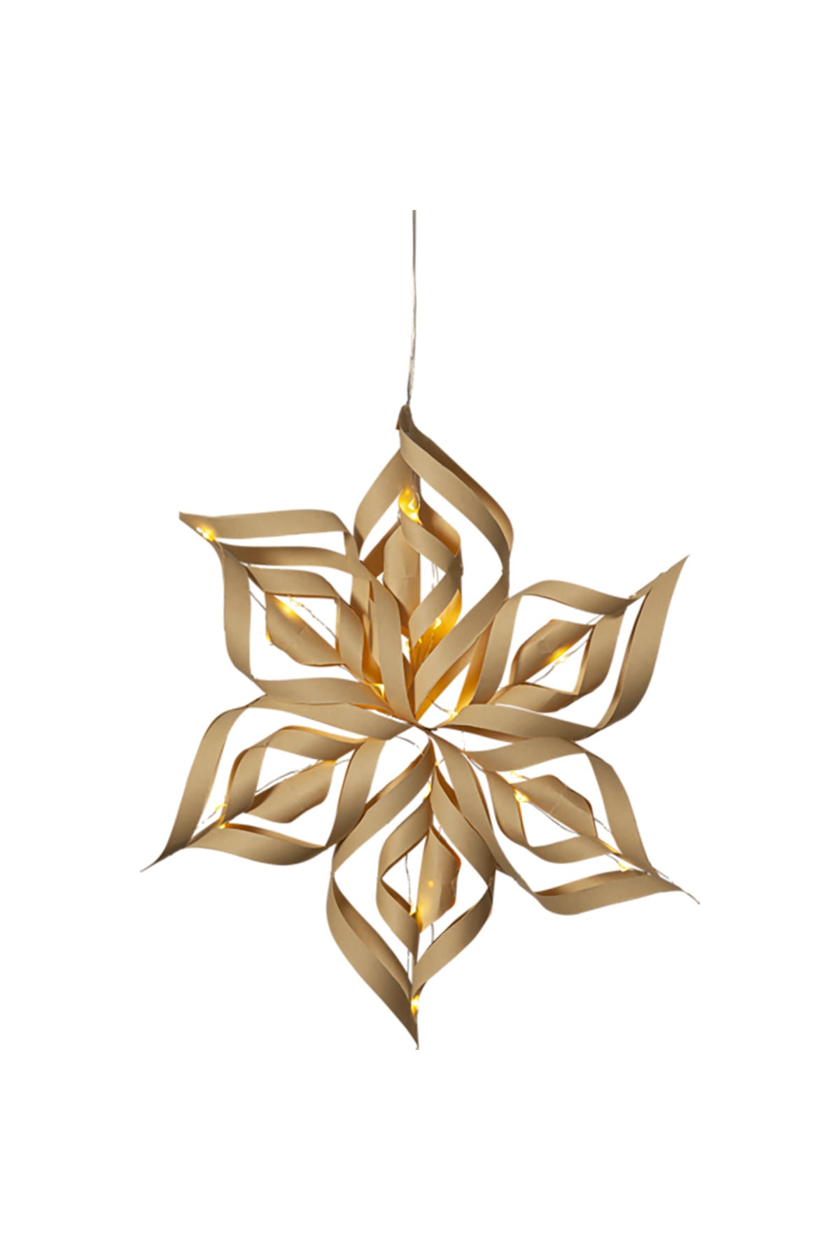 Hängeleuchte Stern Bella, gold | 40 cm