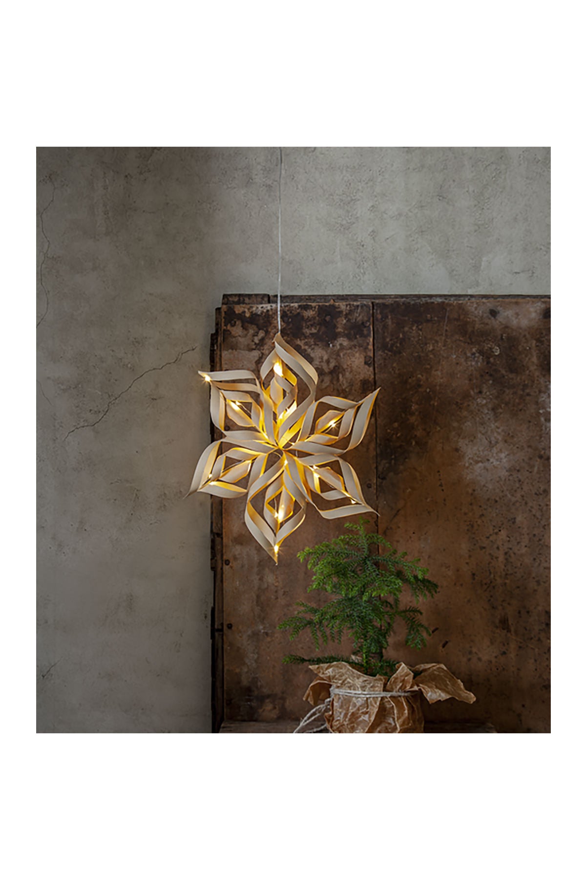 Hängeleuchte Stern Bella, gold | 40 cm