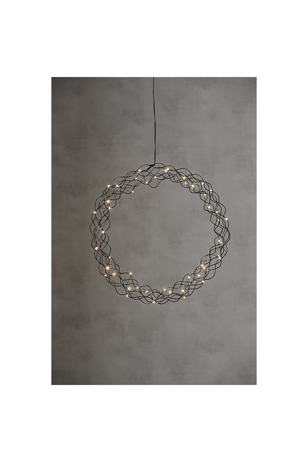 Kranz Curly, schwarz