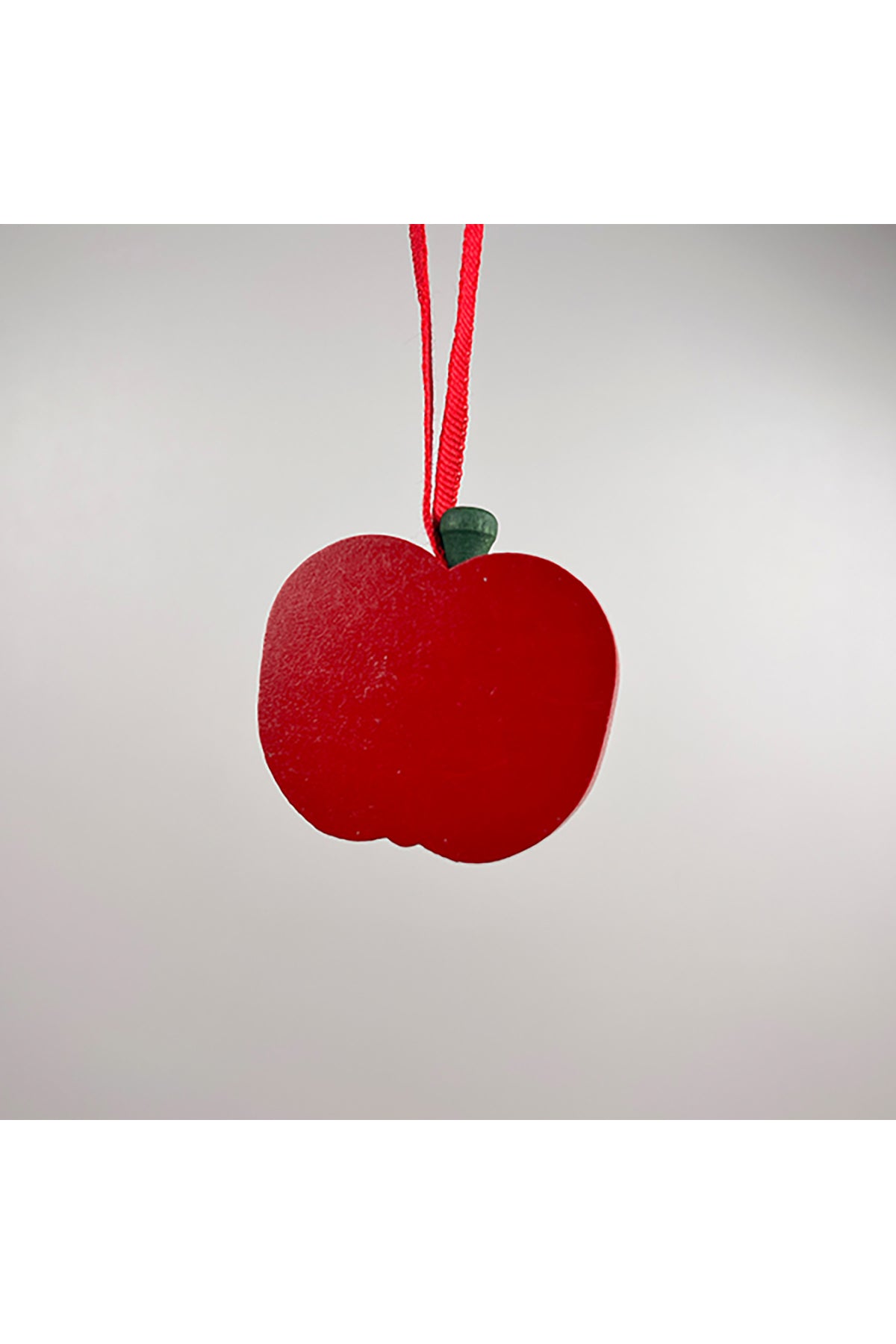 Anhänger aus Holz Apfel flach | 42 mm