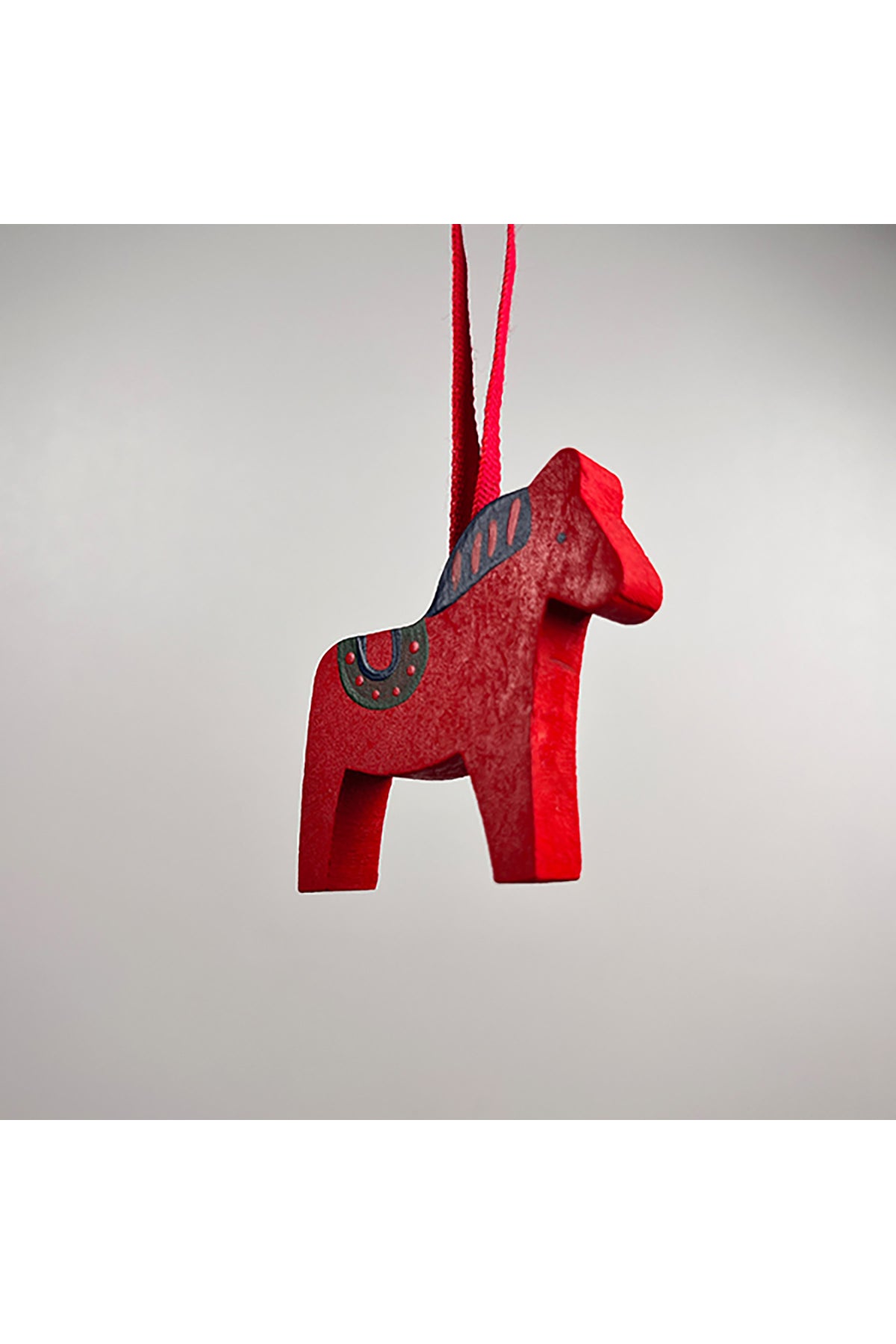 Anhänger aus Holz Pferd handbemalt | rot, 4-6 cm