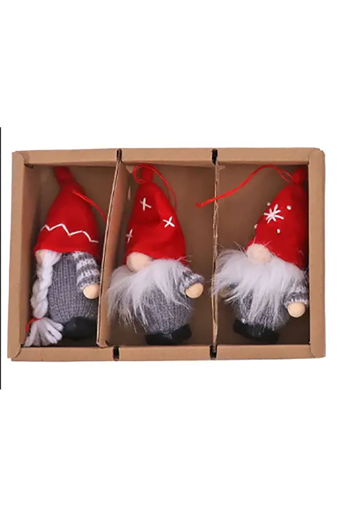 Weihnachtstrolle Lasse zum Aufhängen | 9 cm | 3-er Set