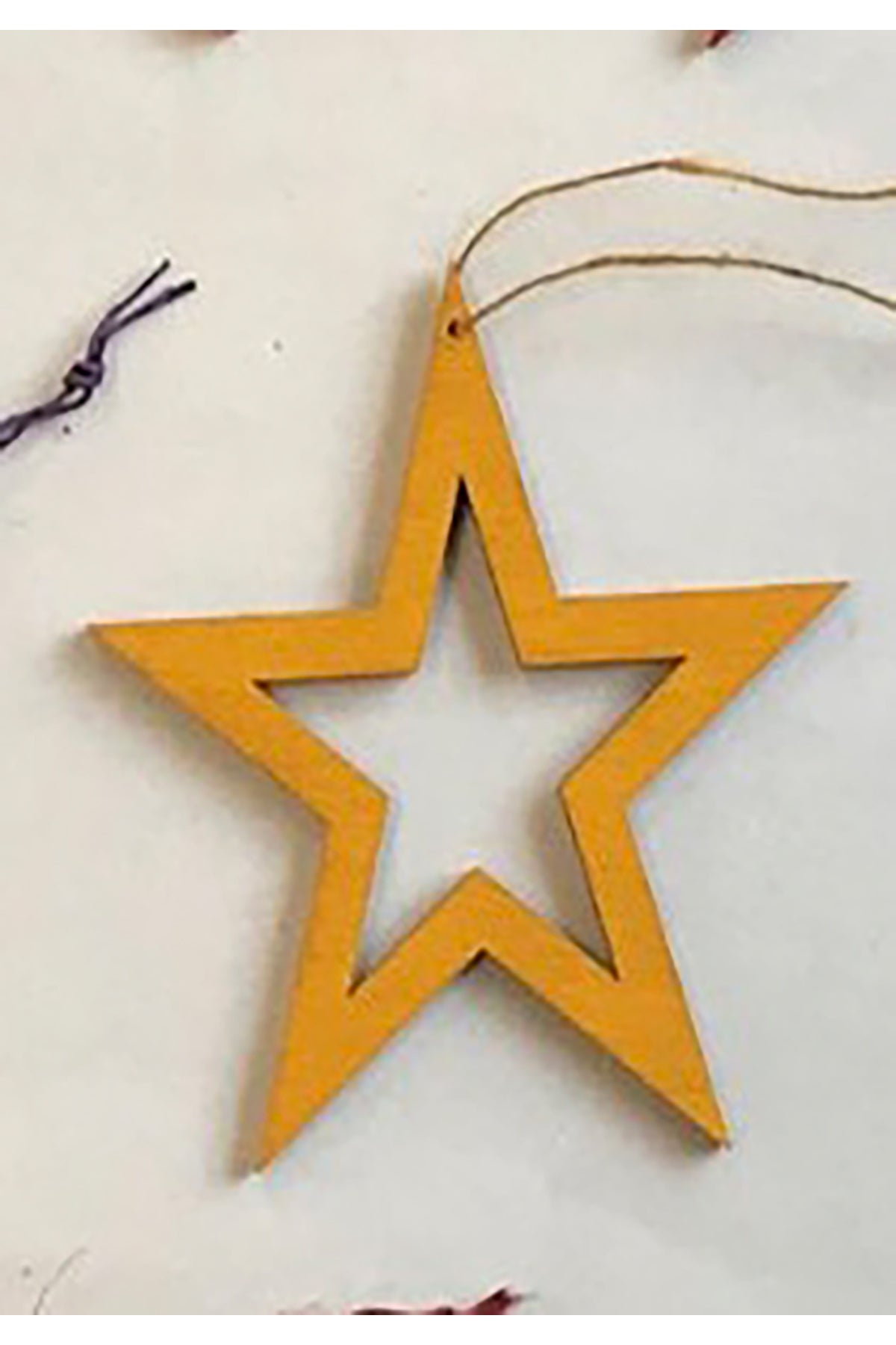 Anhänger aus Holz Stern | 62mm