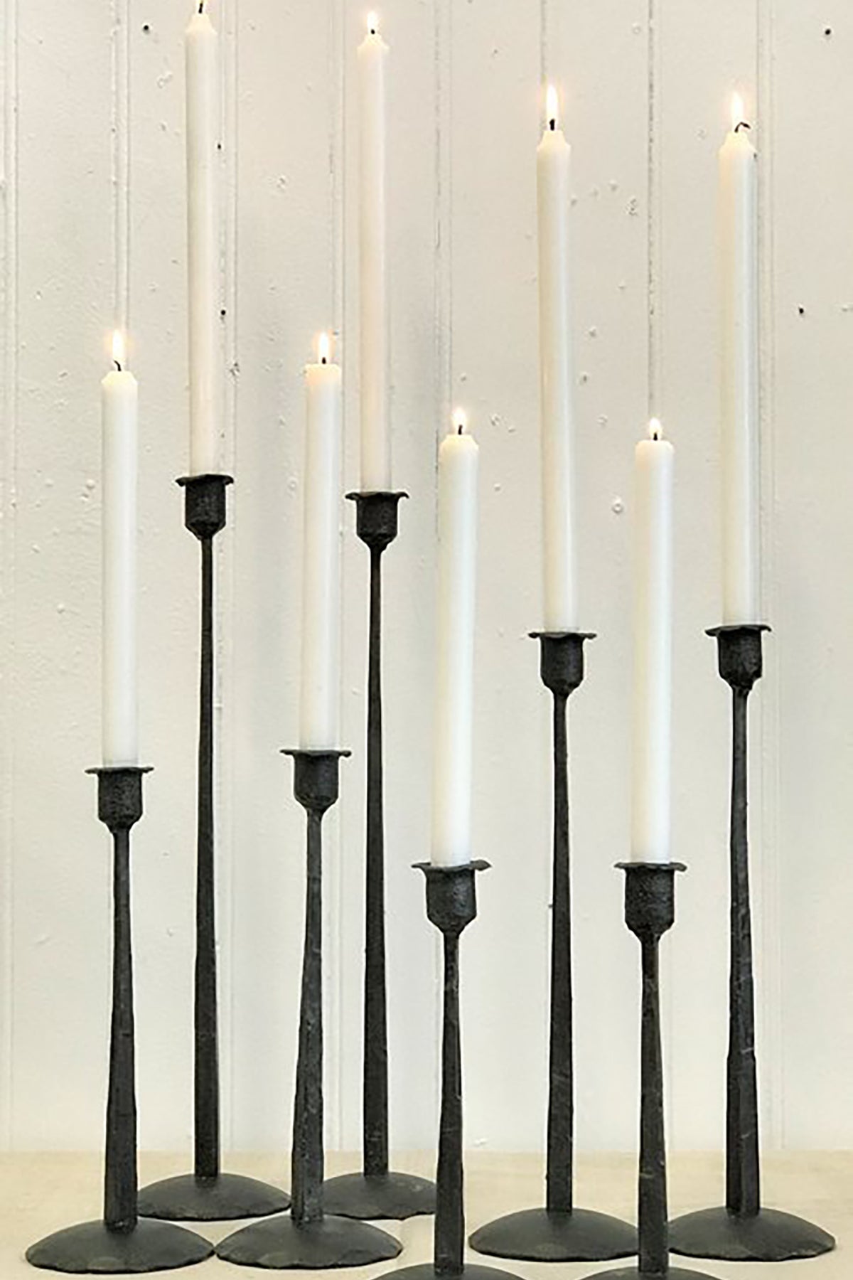 Kerzenhalter aus Eisen | schwarz