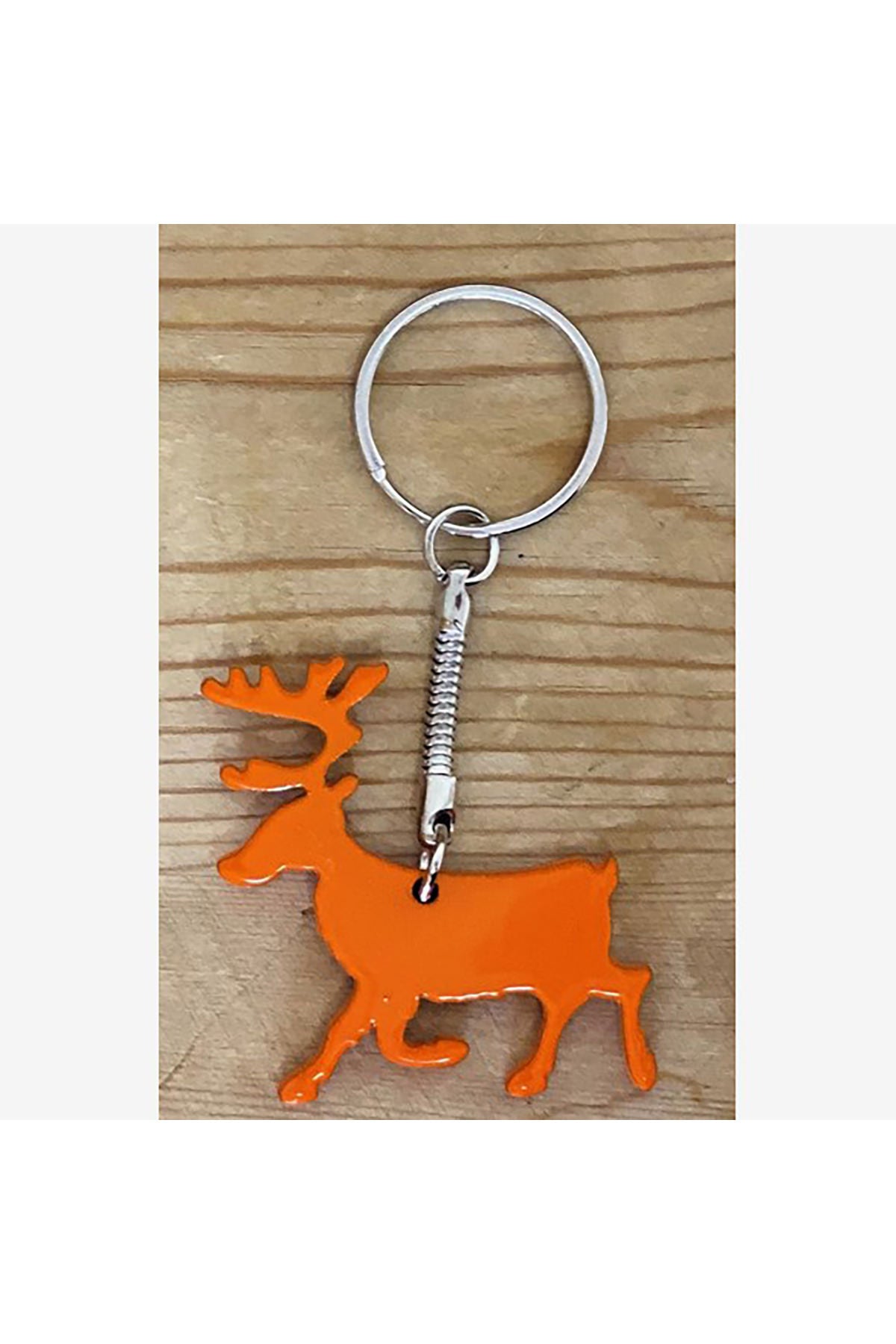 Schlüsselanhänger Rentier Metall | 43 mm
