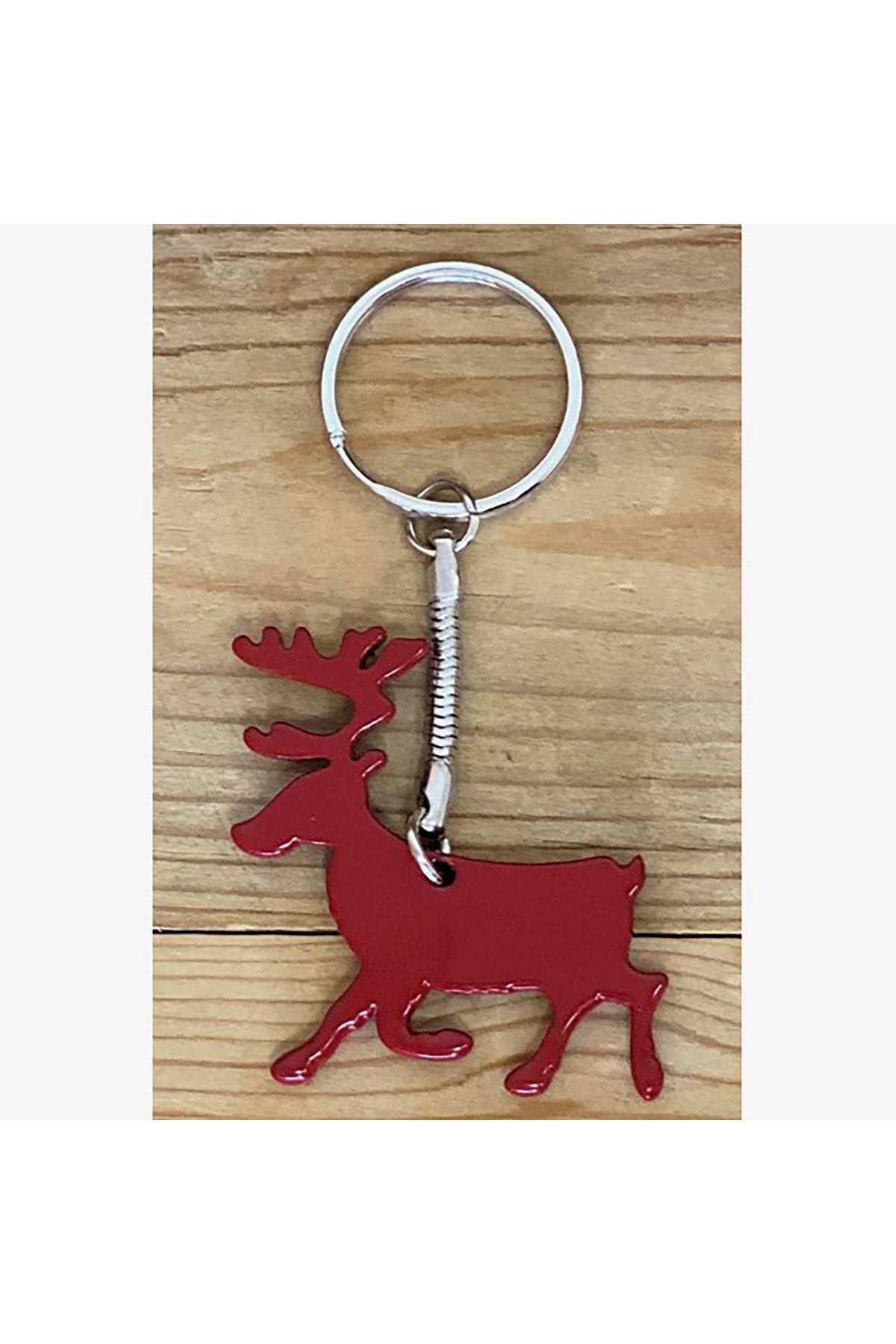 Schlüsselanhänger Rentier Metall | 43 mm