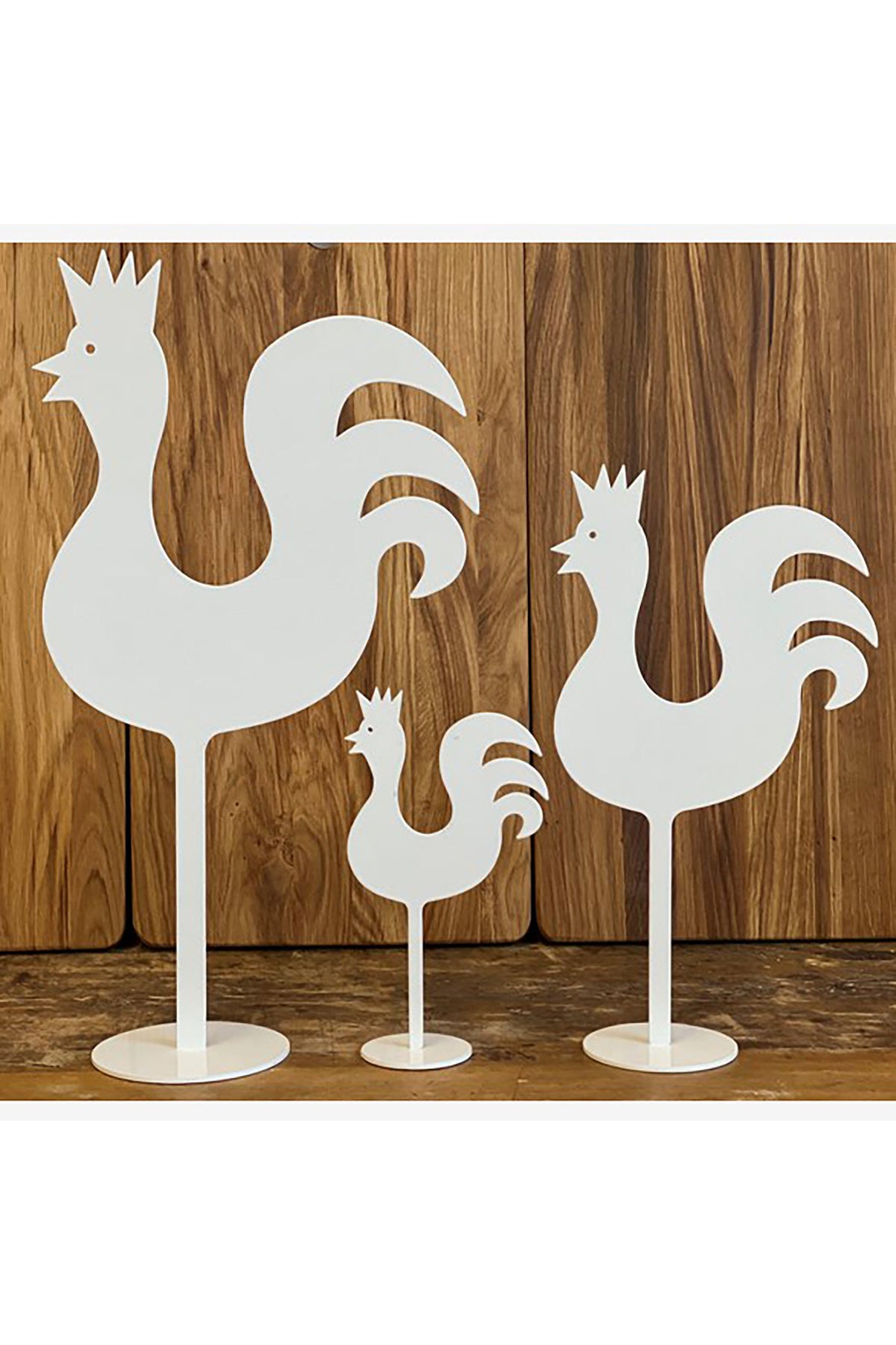 Hahn aus Eisen | weiß