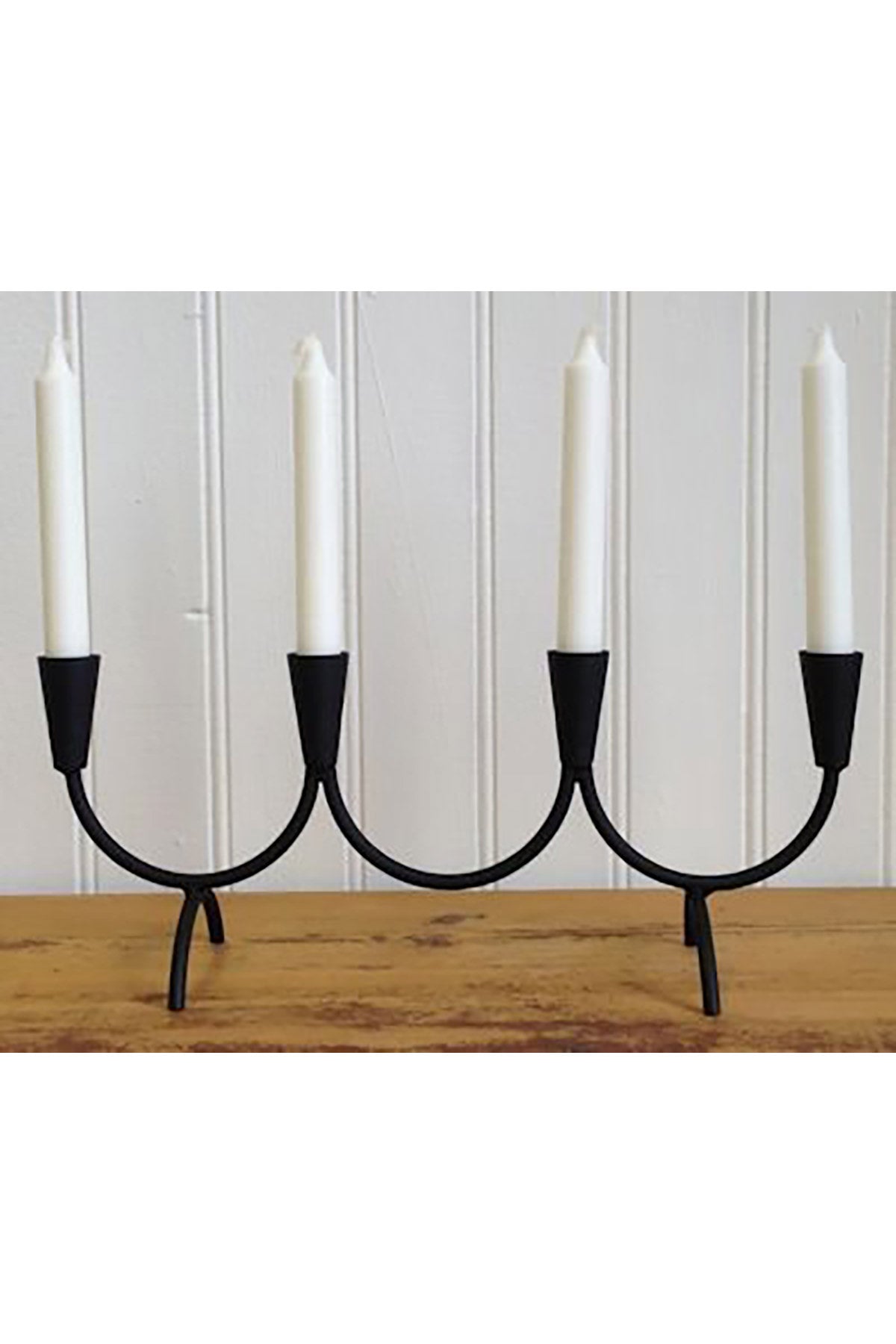 Candle holder/4, black, 42cm