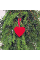 Anhänger aus Holz Herz | rot