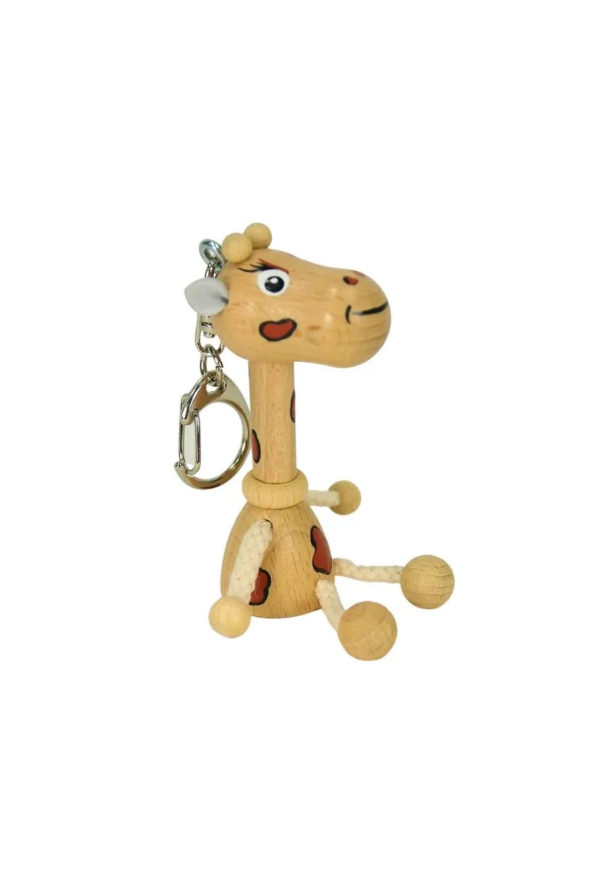 Schlüsselanhänger Holzfigur | Giraffe