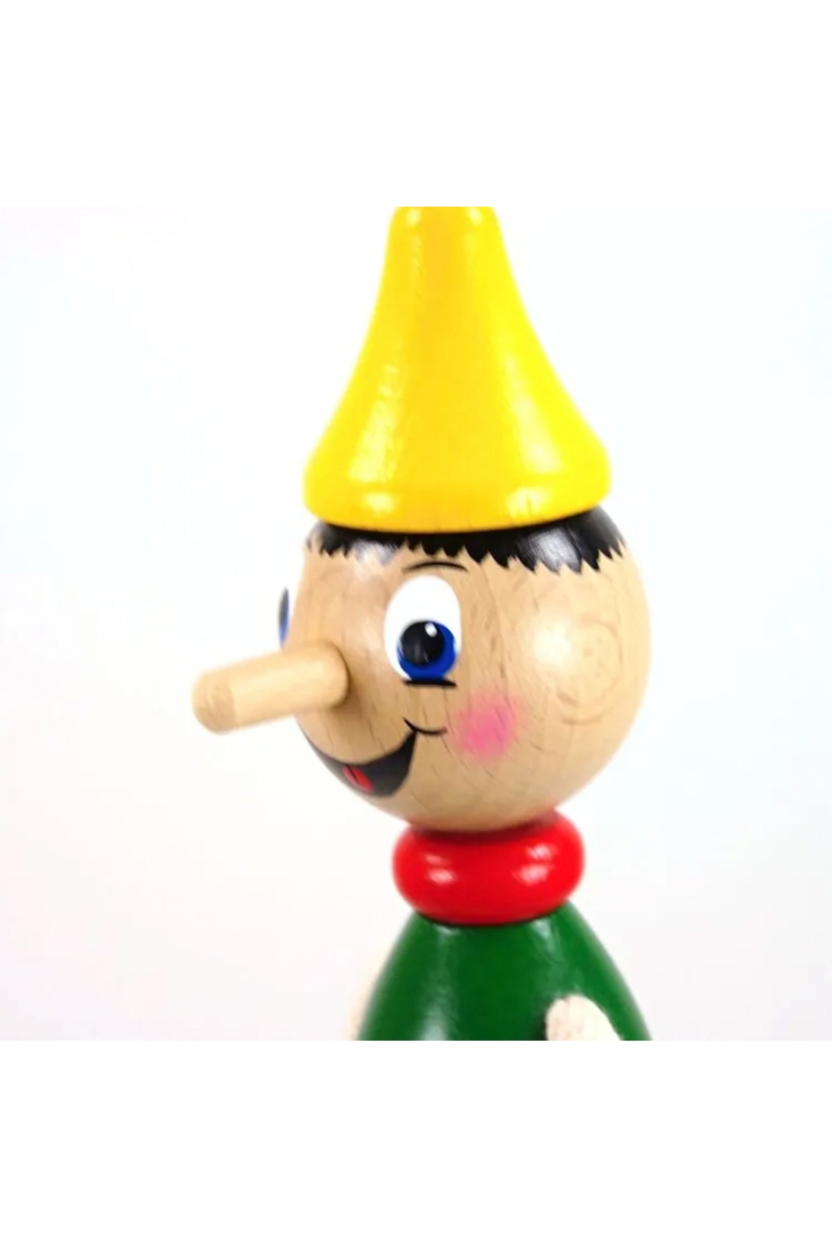 Holzfigur Pinochio baumelnd