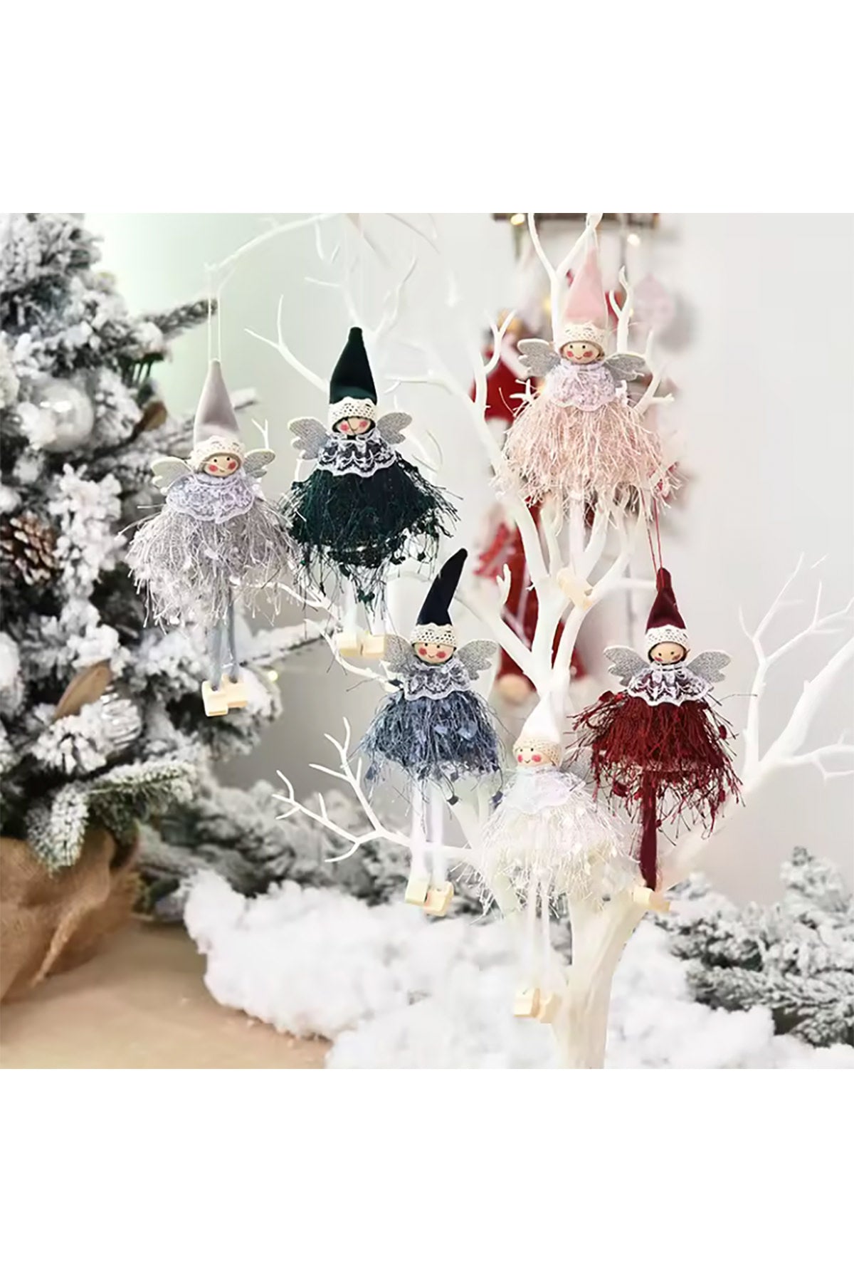 Weihnachtsengel Alma zum Aufhängen | 17 cm