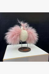Bird made of sheep's wool | pink | 25cm