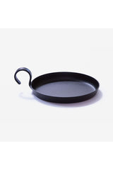 Block-Kerzenhalter aus Eisen, schwarz | 13 cm